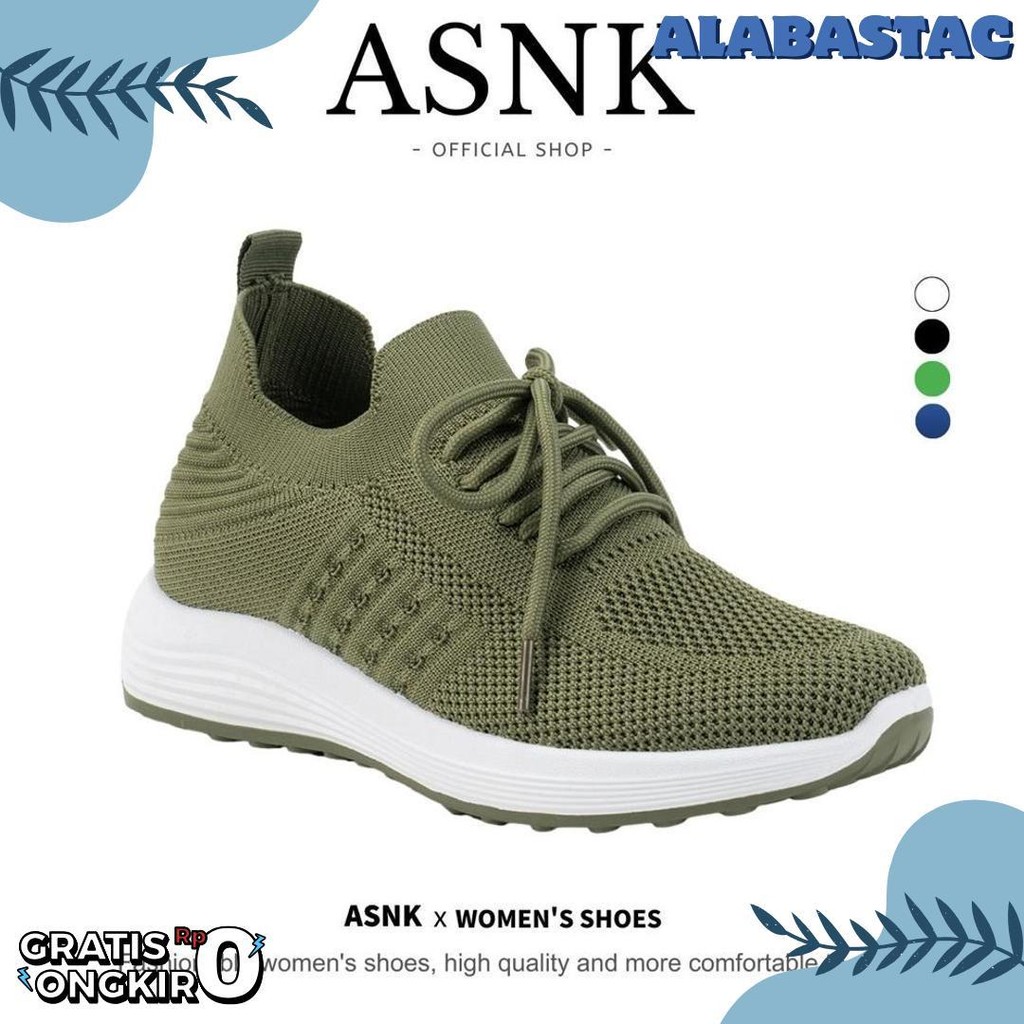 Asnk รองเท้าผ้าใบผู้หญิงสไตล์ญี่ปุ่นรองเท้าลําลอง A-669 Bd