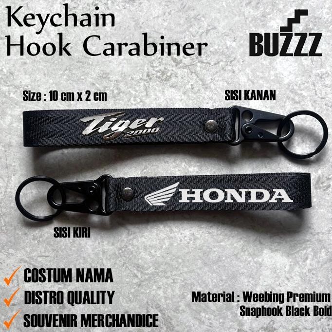GANTUNGAN Kuke Tiger Keychain - พวงกุญแจ Honda Tiger 2000 Carabiner - พวงกุญแจ Honda He-87
