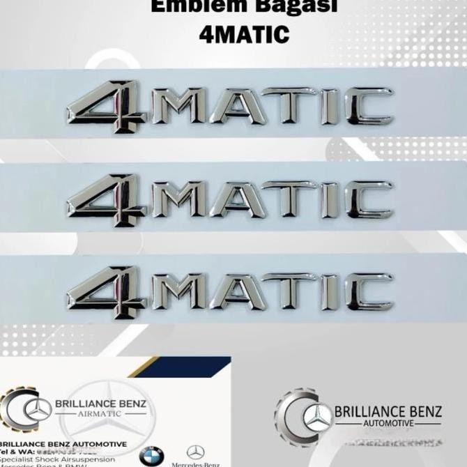 สัญลักษณ์ Mercedes Benz 4Matic / สัญลักษณ์การเขียน 4Matic เกรด A ดั้งเดิม