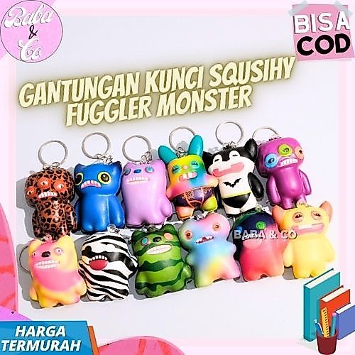 GUNDAN SQUISHY FUGGLER UGLY MONSTER พวงกุญแจน่ารัก UNIQUE FUGGLER SQUISHY MINI SQUISHY FUGGLER UGLY 