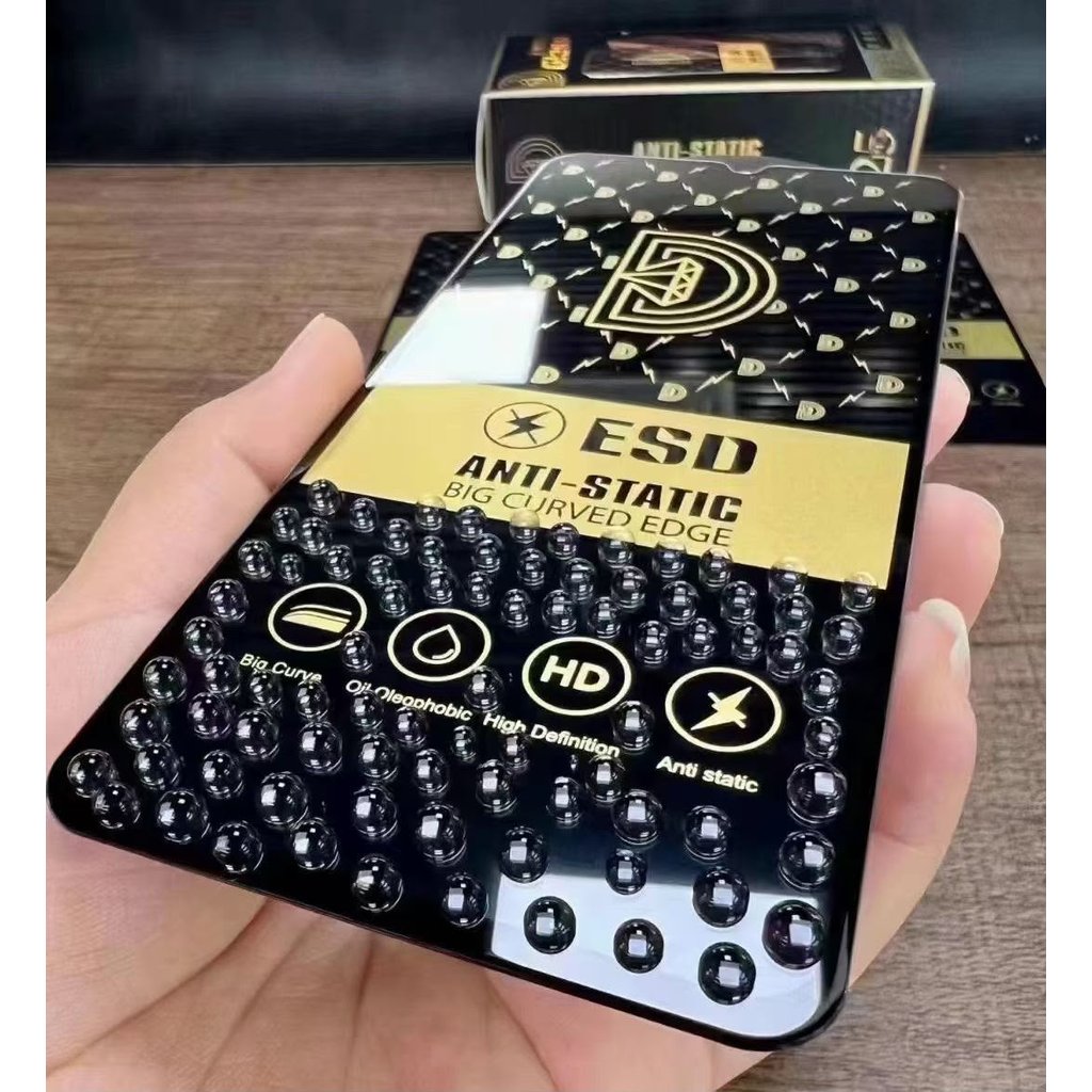 TEMPERED GLASS FULL ANTI STATIC DIAMOND REALME 5i 5S 6 7 7i 8 8i 9i PRO 5G MC
