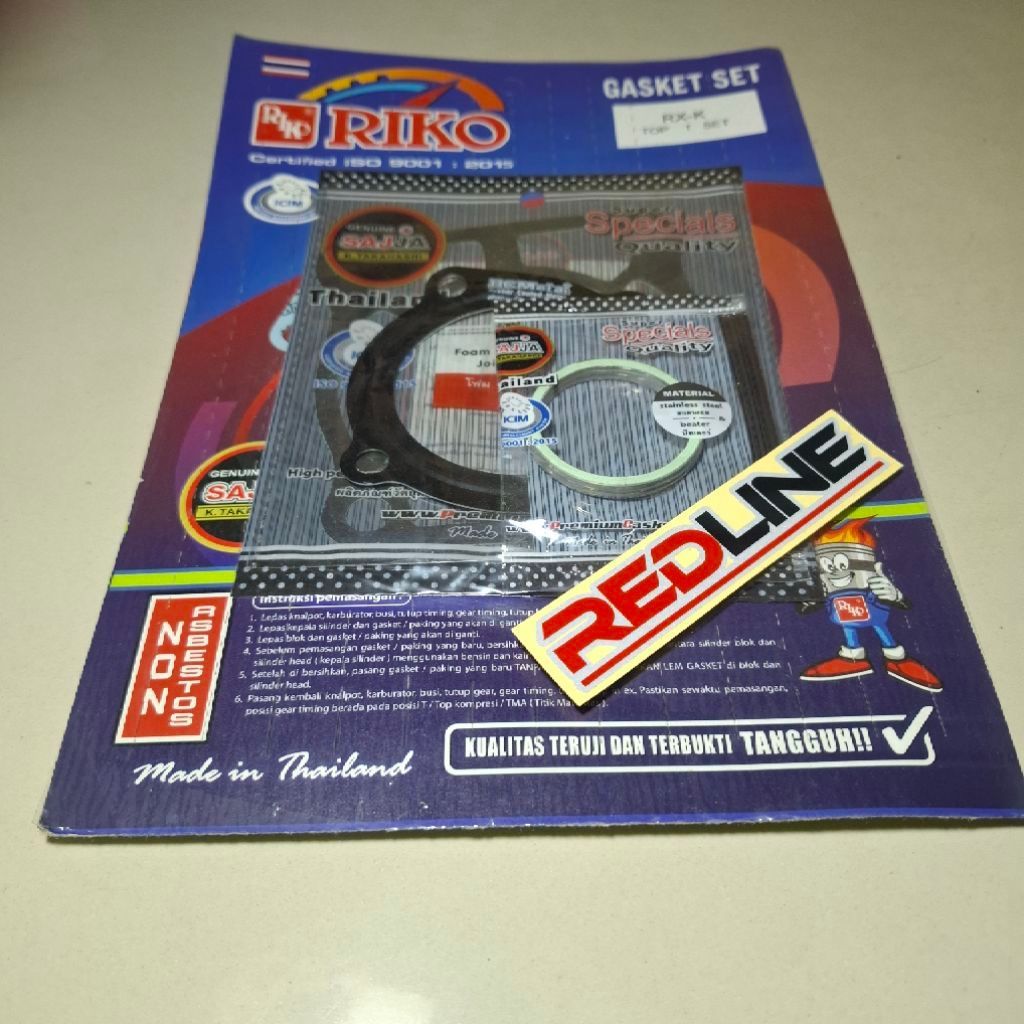 REDLINE GASKET TOP SET PERPAK RX KING 135 STARBERY และ RIKOPART FCC THAILAND
