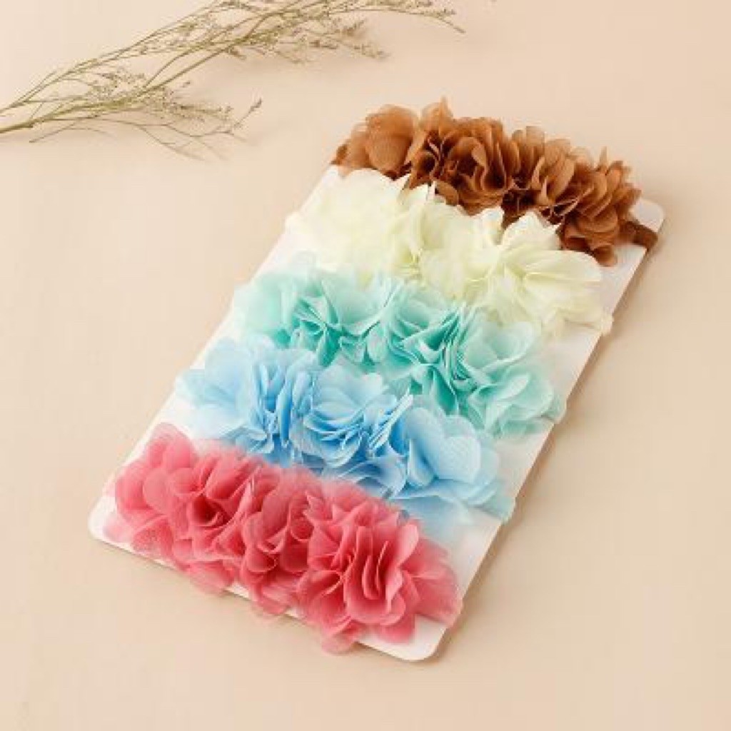 BABY NEWBORN FLOWER HEADBAND SOFT BABY HEADBAND FLOWER MOTIF BABY HAIR ACCESSORIES STRETCHY BABY HAI