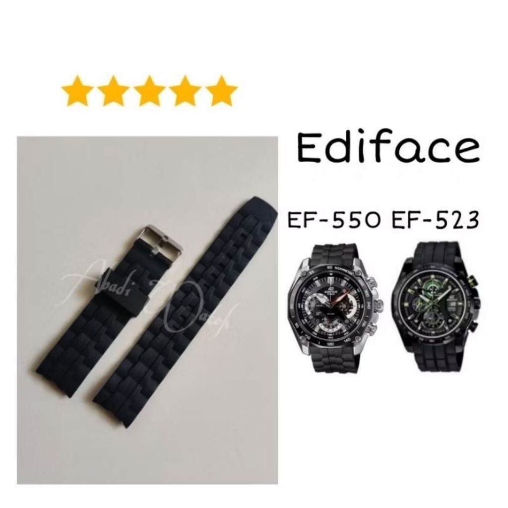 EDIFICE EF-550 EF-523 สายรัดยางใหม่ล่าสุด