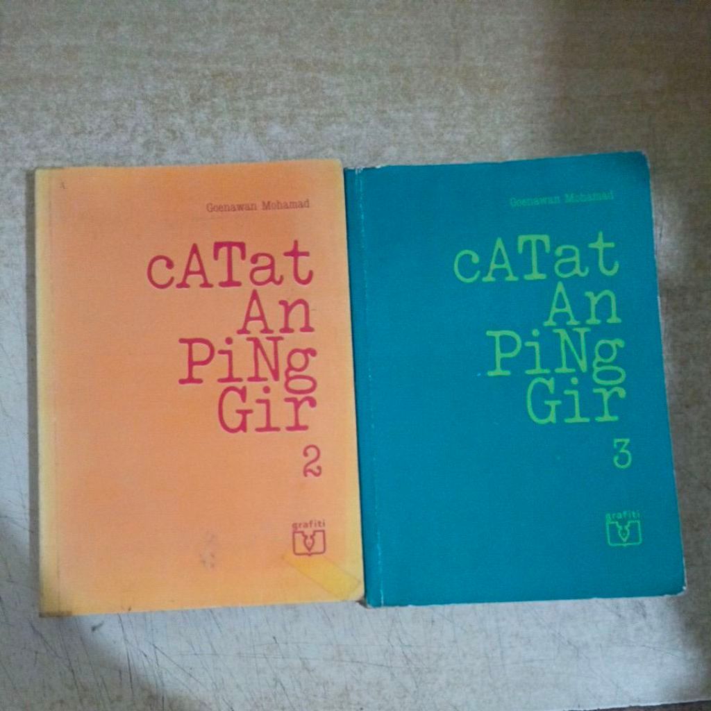 GOENAWAN MOHAMAD BOOK EDGE NOTES 1, EDGE NOTES 2