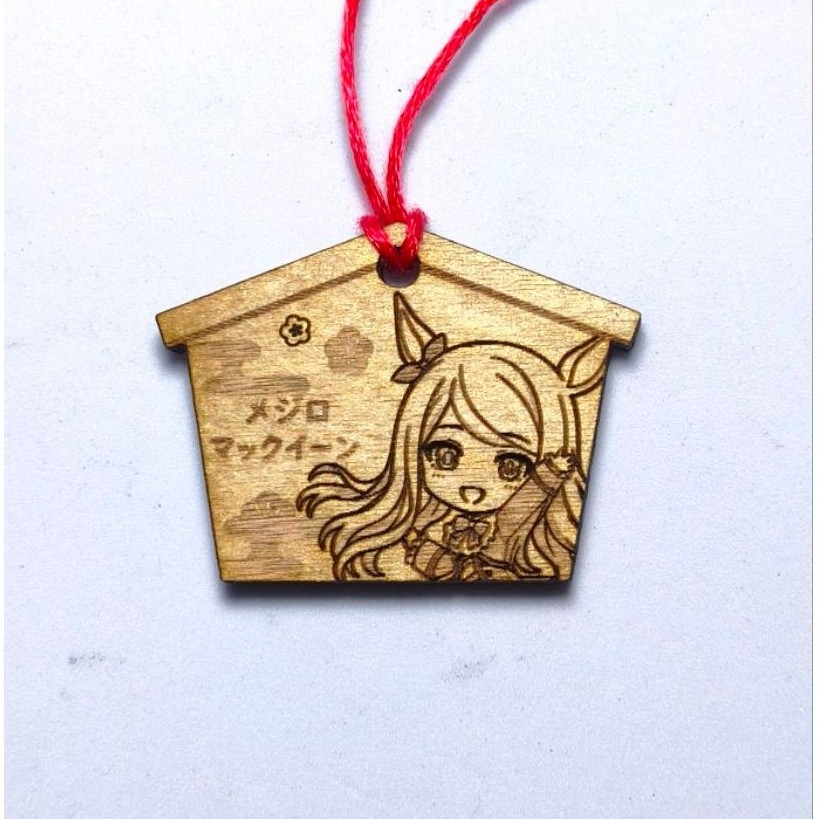 GANTUNGAN Mejiro McQueen โทรศัพท์ Charm พวงกุญแจ Mejiro McQueen Ema สไตล์ Uma Musume Pretty Derby พว