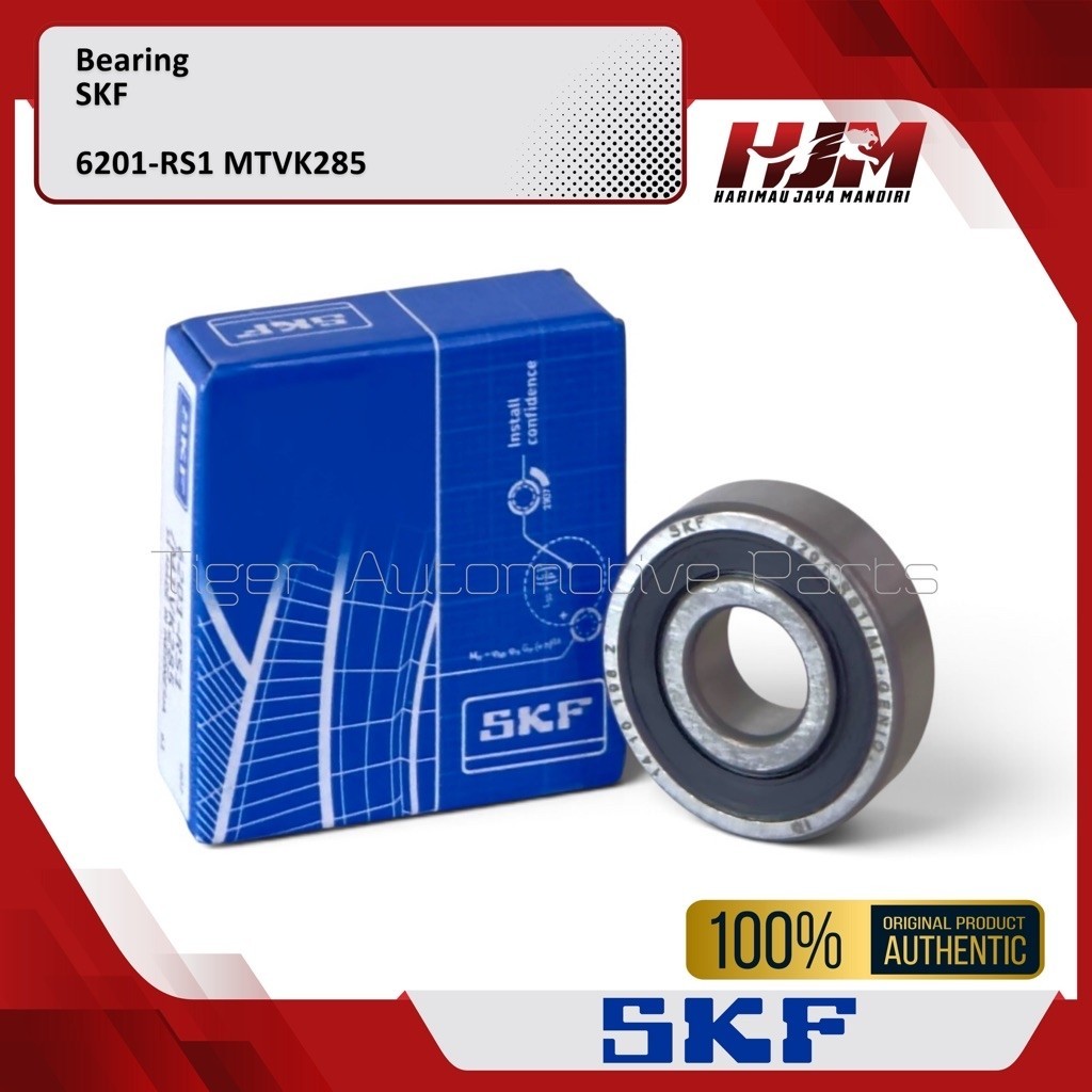 Bearing SKF Blue Box 6201-RS1 MTVK285 Original - Lahar 6201 RS - Kolahar Laher Laker