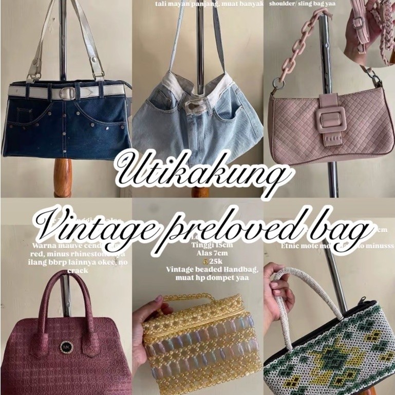 UTIKAKUNQ - VINTAGE Y2K WOMAN BAG PRELOVED OLD SCHOOL VINTAGE BAG