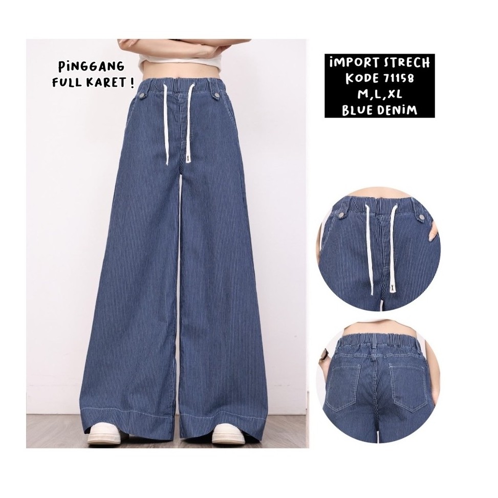STRIPE JEANS 71125B*