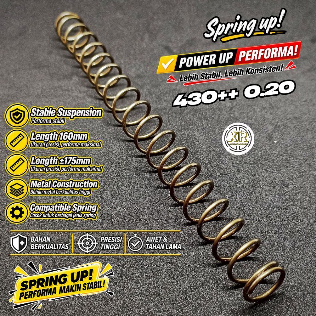 Spring Upgrade 416 Gold premium Spring piston 16cm