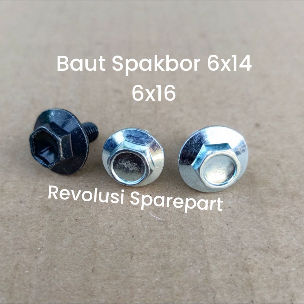 Universal Front Fender Bolts 6x14 6x16 M6 Bolts 10 Revolution อะไหล่