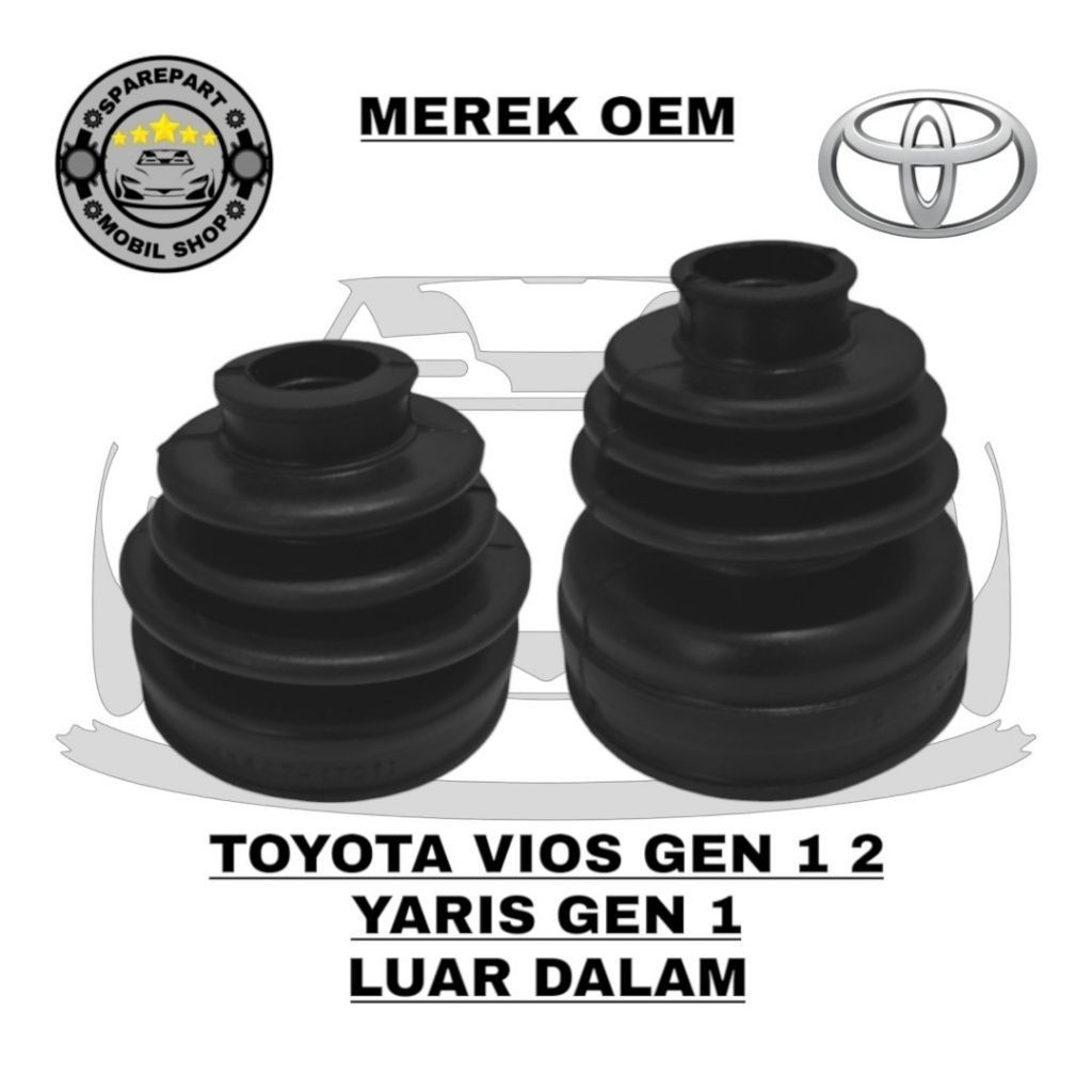เพลาบูทยาง ข้อต่อ Cv ภายนอกภายใน Toyota Vios Gen 1 2 Yaris Gen 1 2003 - 2013