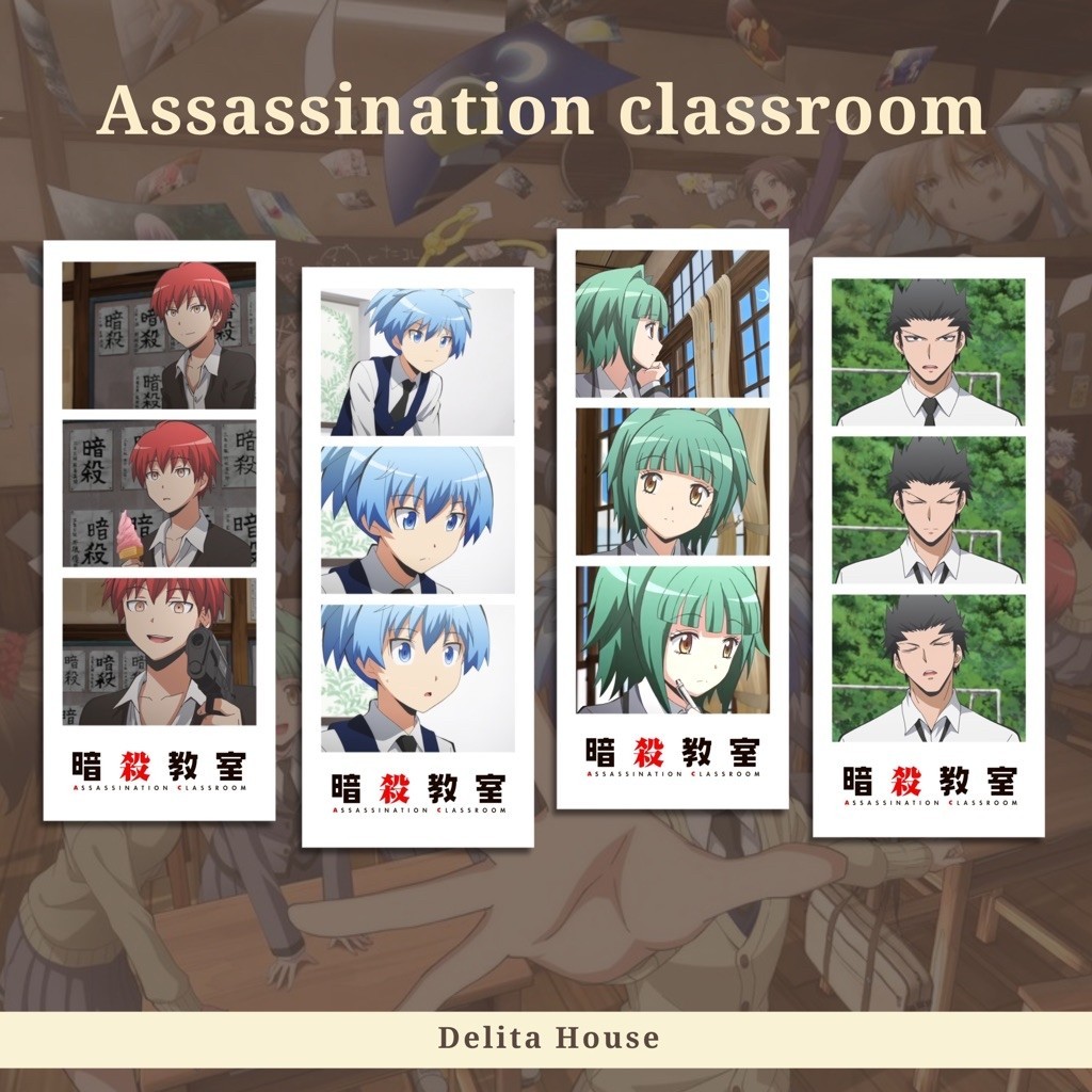 Photostrip ห้องเรียนสังหารอะนิเมะ Karma akabane nagisa shiota koro sensei
