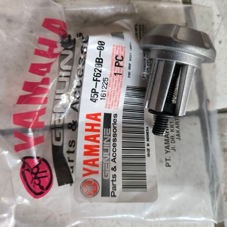 END GRIP ASSY JALU STANG SET BYSON ORIGINAL YAMAHA 45P-F620B-00