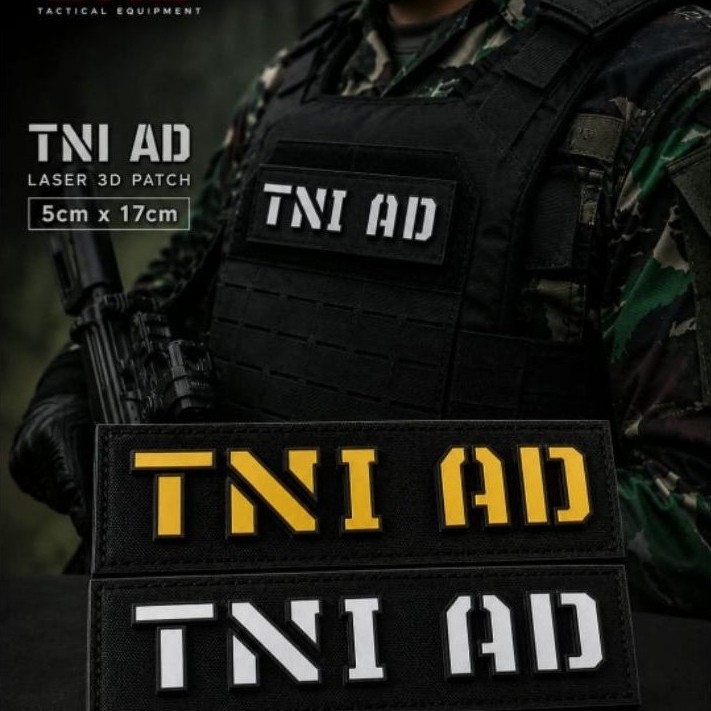 3D TNI AD LASER BODYVEST PATCH RAISED LETTERS