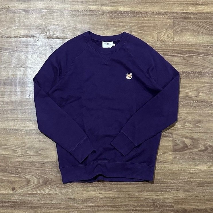 คอกลม Maison Kitsune Headfox สีกรมท่า