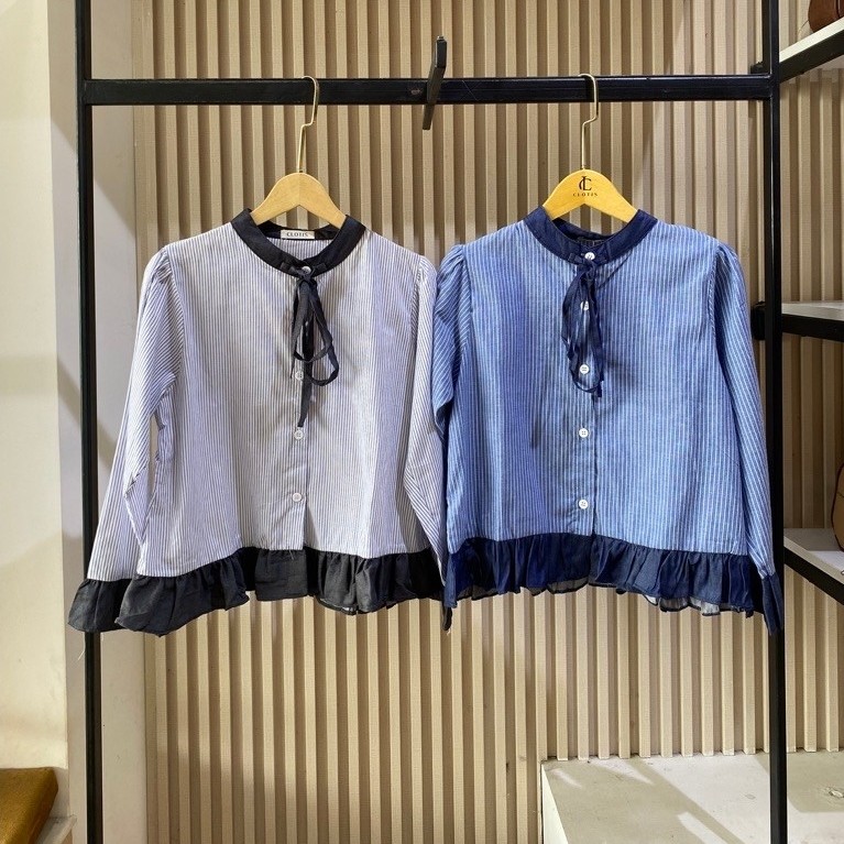 CLOTIS AIA TOP 3 - เสื้อเชิ้ตผู้หญิง EMBROIDERED / เสื้อท็อปผู้หญิง LONG-SLEEVED