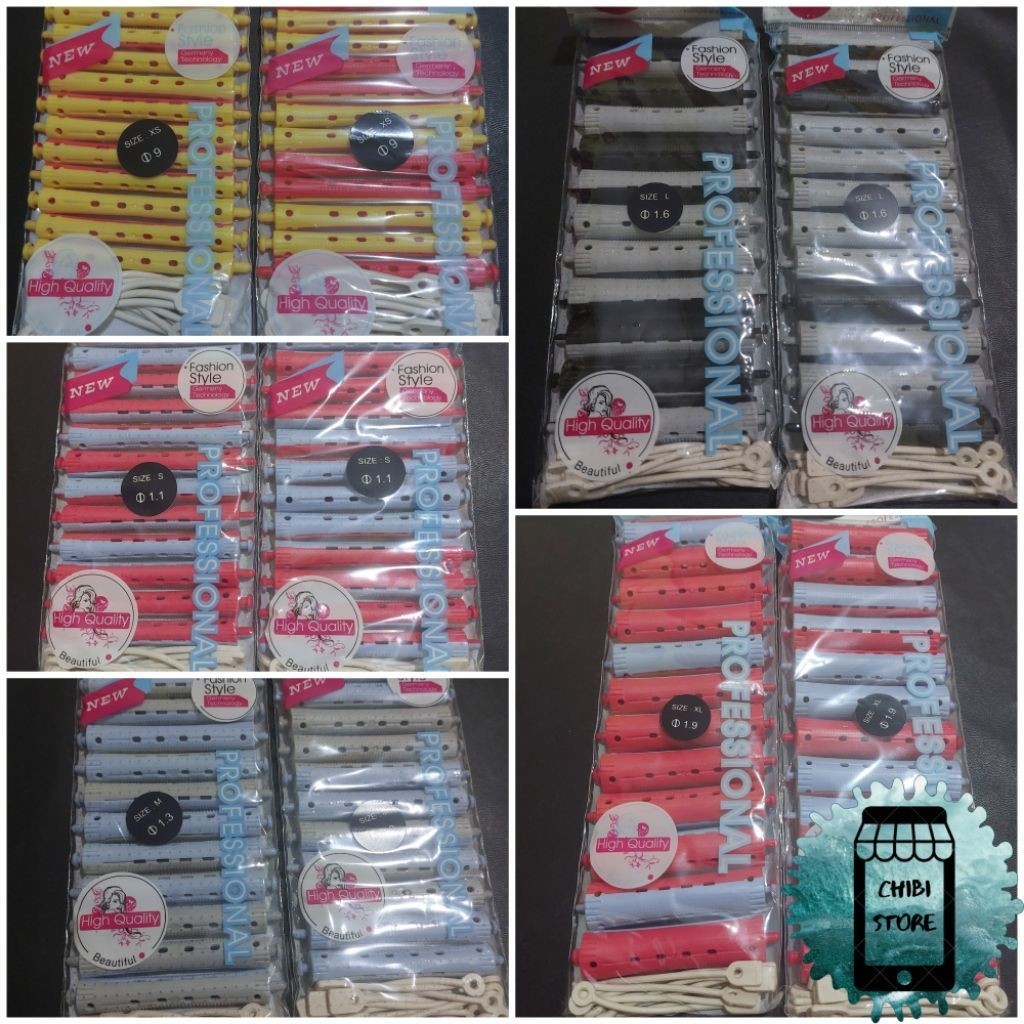 ROTTO ROLL COTENTS 12PCS / ROTTO CURLY ROLLS สําหรับผม CURLING MEDICINE COTENTS 12 ชิ้น / ROTTO ROLL