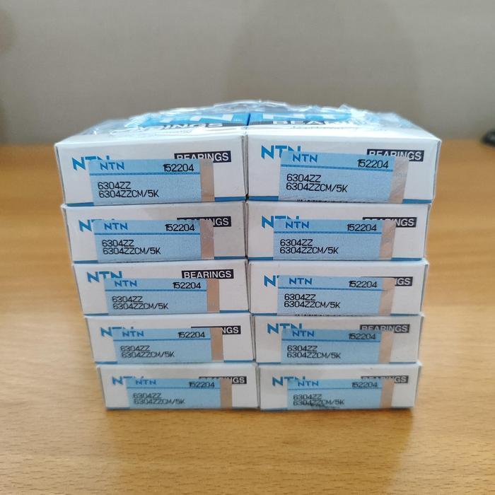 BEARING NTN 6304 ZZ 6304ZZ IRON CAP 2Z LAHAR LAHER ราคาต่อแพ็ค
