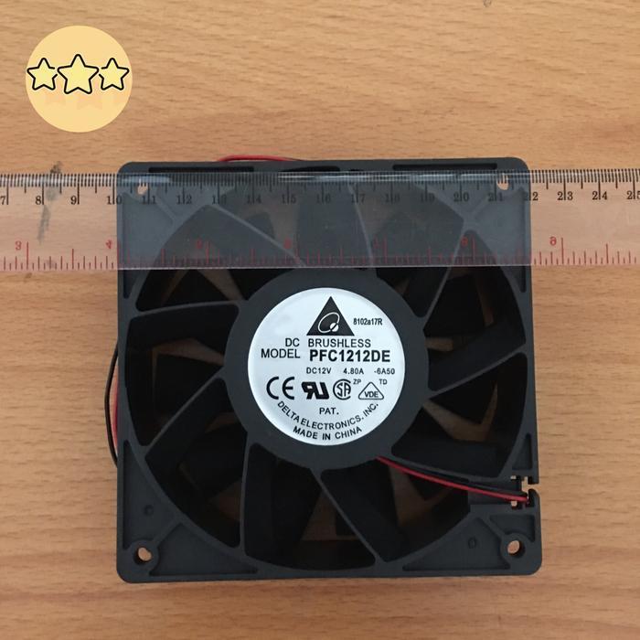 ใหม่ Delta Fan 12VDC PFC 1212 DE 2PIN 12V PFC12DE 120X120x38 120 12CM