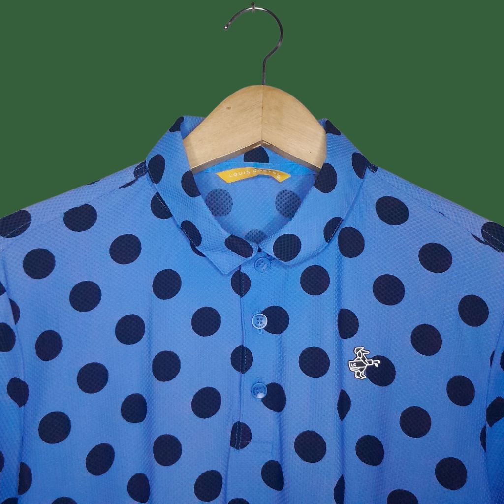LOUIS CASTEL GOLF AOP เสื้อยืดคอปกกีฬาสําหรับผู้ชาย Dri Fit เสื้อกีฬาผู้ชาย
