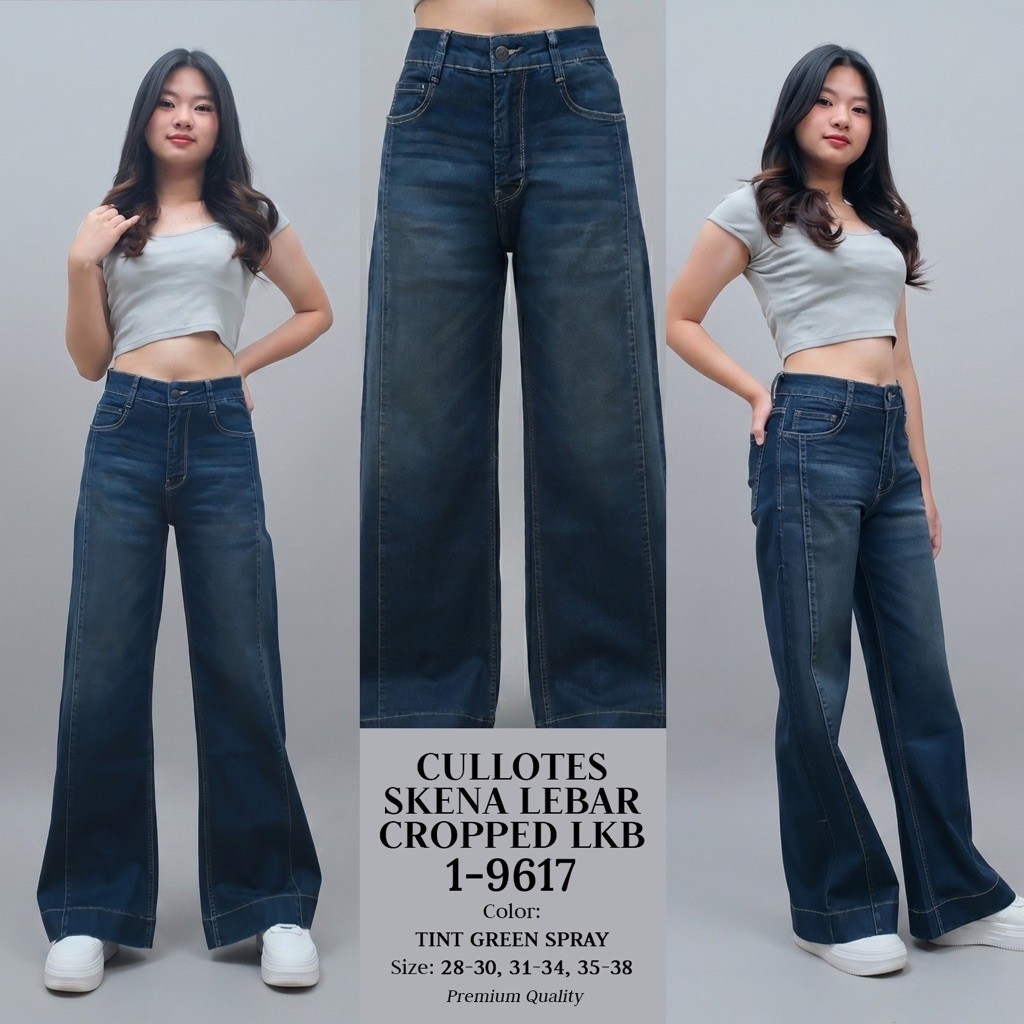ใหม่ HW กางเกงยีนส์ผู้หญิง CULOT พร้อมสายรัดหลัง / M2000 CULOT JEANS SKENA SZ 28-34