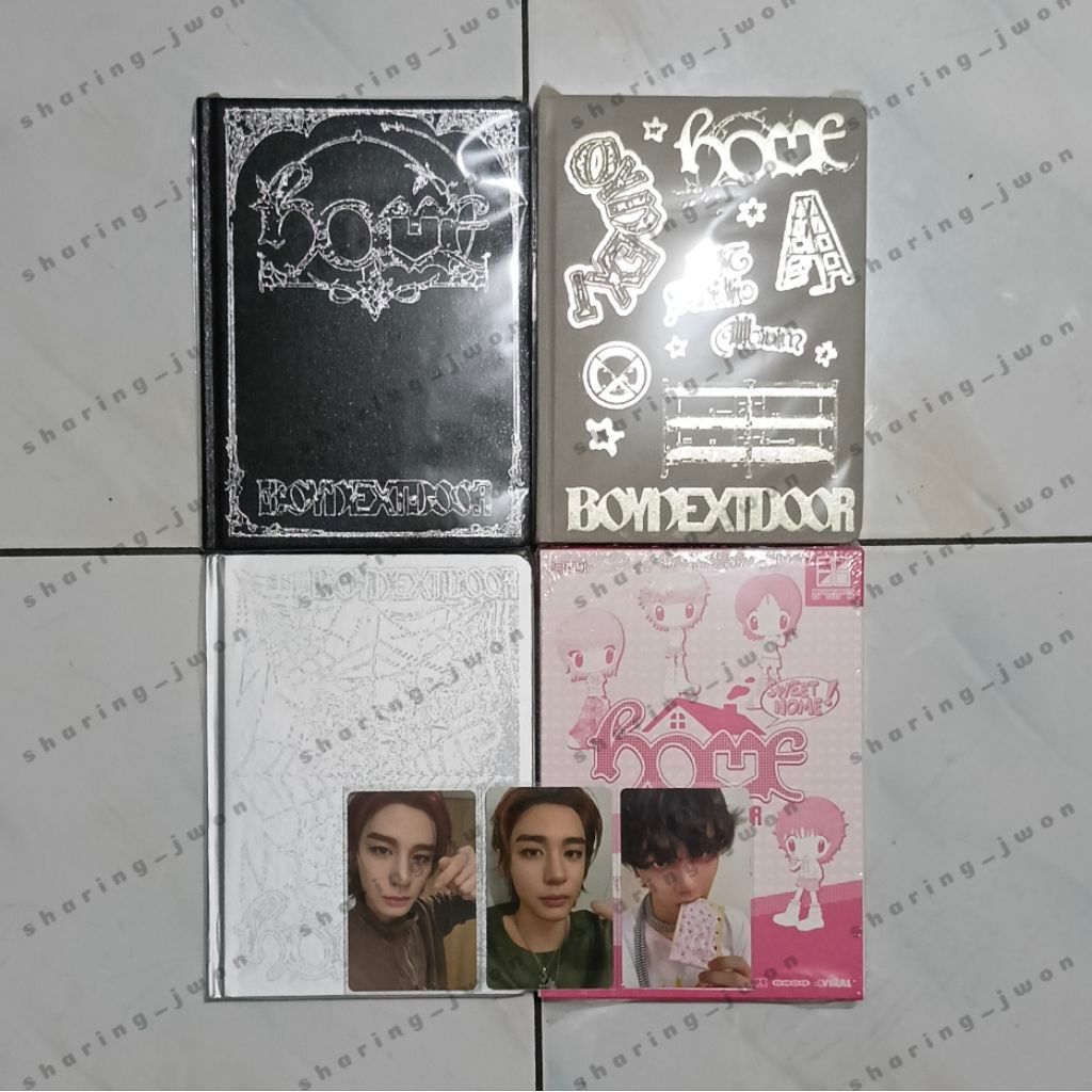 Boynextdoor home & sweet Home อัลบั้ม ver - photocard bonedo benker waever navigator sungho taessan 