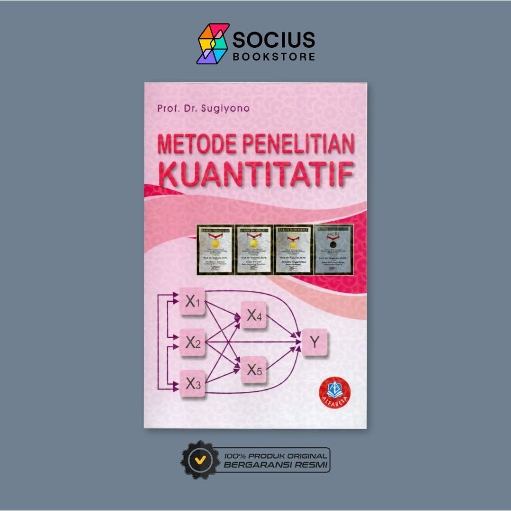 RESEARCH BOOK [ORIGINAL] QUANTITATIVE RESEARCH METHODS - SUGIYONO - ALFABETA - SOCIS BOOKSTORE