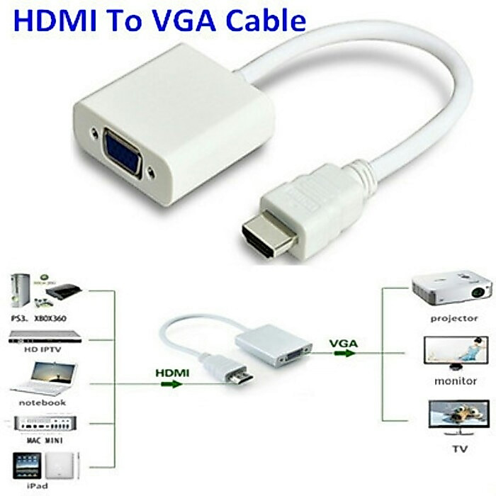 คอมพิวเตอร์ HDMI เป็น VGA (HDMI) เพื่อมอนิเตอร์(VGA)