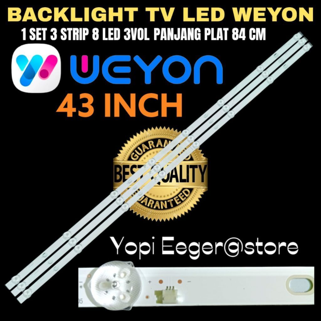 WEYON SAKURA 43 INCH 8LED 3VOLT LED TV BACKLIGHT WEYON 43 นิ้ว