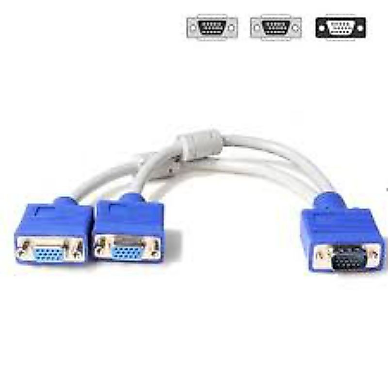 สายกิ่ง VGA / สายแยก VGA 1 ถึง 2 / สายแยก VGA 2port