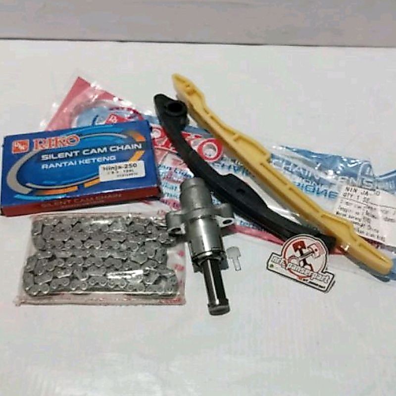 RANTE KETENG NINJA 250 CARBON/FI 2 CYLINDER SET//CHAIN KAMPRAT SET TENSIONER TONGUE + ชุด/TONJANGAN/