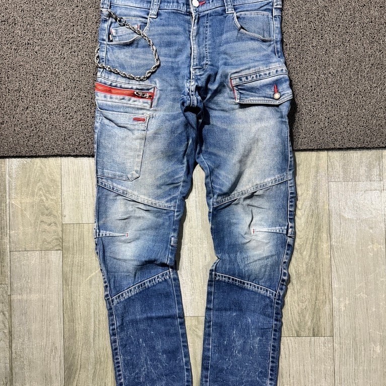 LONGPANTS TORAICHI VTG Y2K กางเกงยีนส์ FADDING ญี่ปุ่น