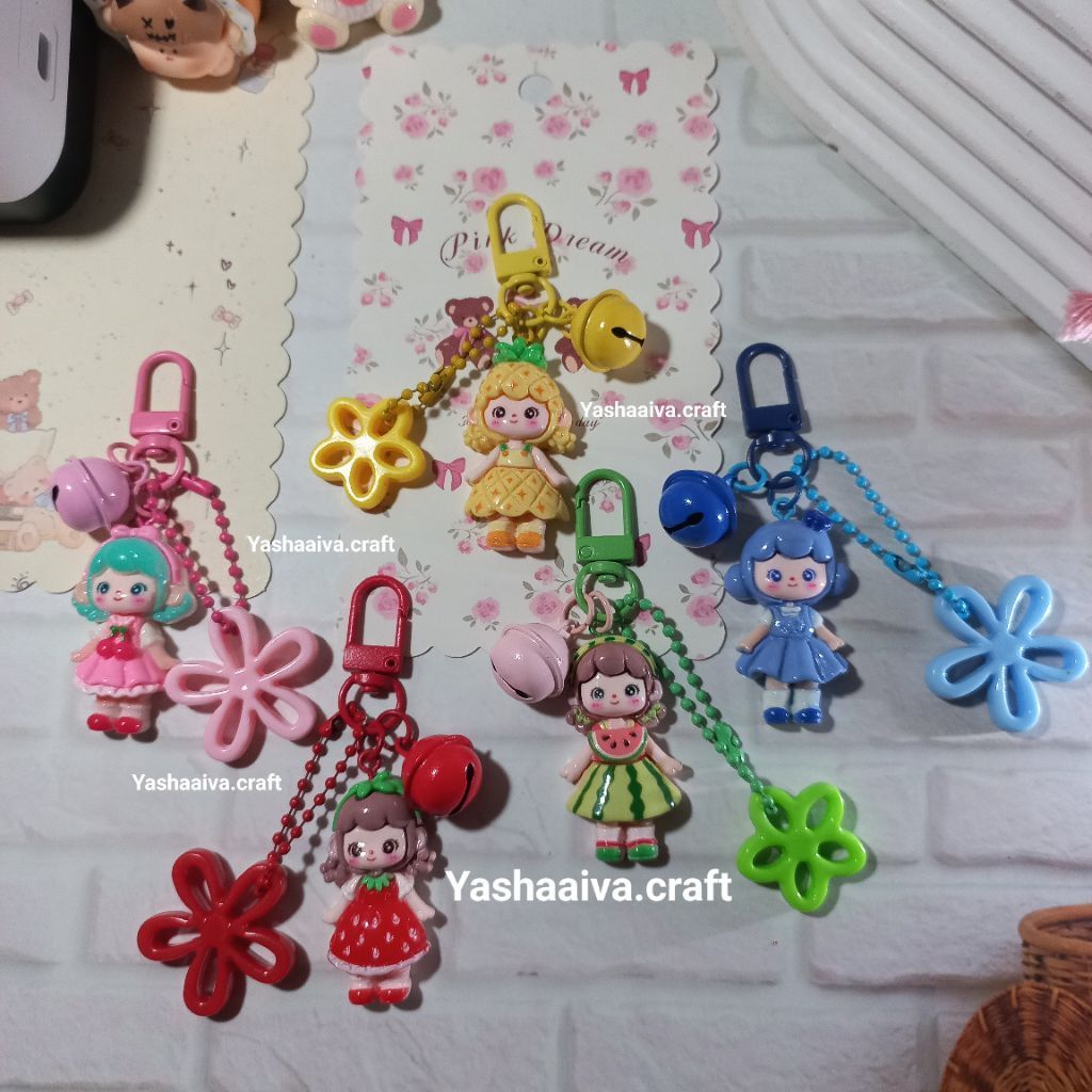 GANTUNGAN Yashaiva - Molinta Fruit Bag Hanger [READ DESCRIPTION] Molinta Bag Charm KeyChainota Cute 