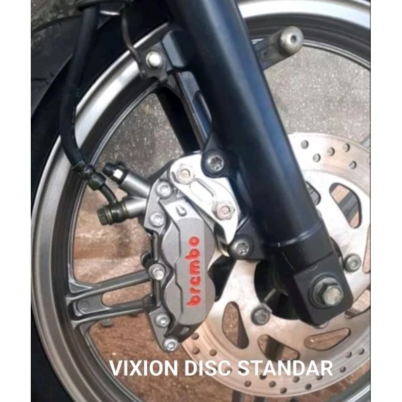 Original 4 ลูกสูบ Caliper หม้อใหญ่ Plus Bracket มอเตอร์ Nuovo Fino 125 Rx King Vixion Fizr ขนาดแผ่นด