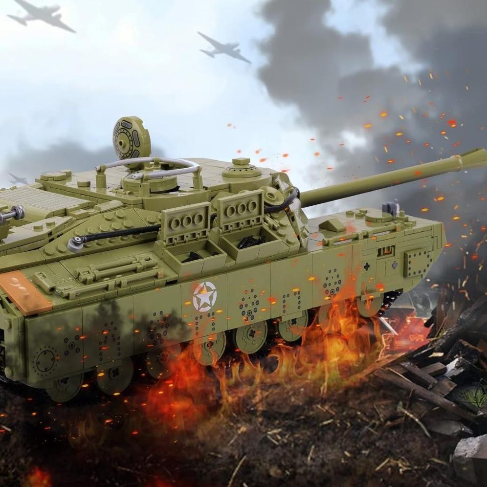 JMMBRICKLAYER WW2 MILITARY T28 HEAVY TANK MODEL KIT, LETICSENE, ARMEE BAUFAHRZEUG