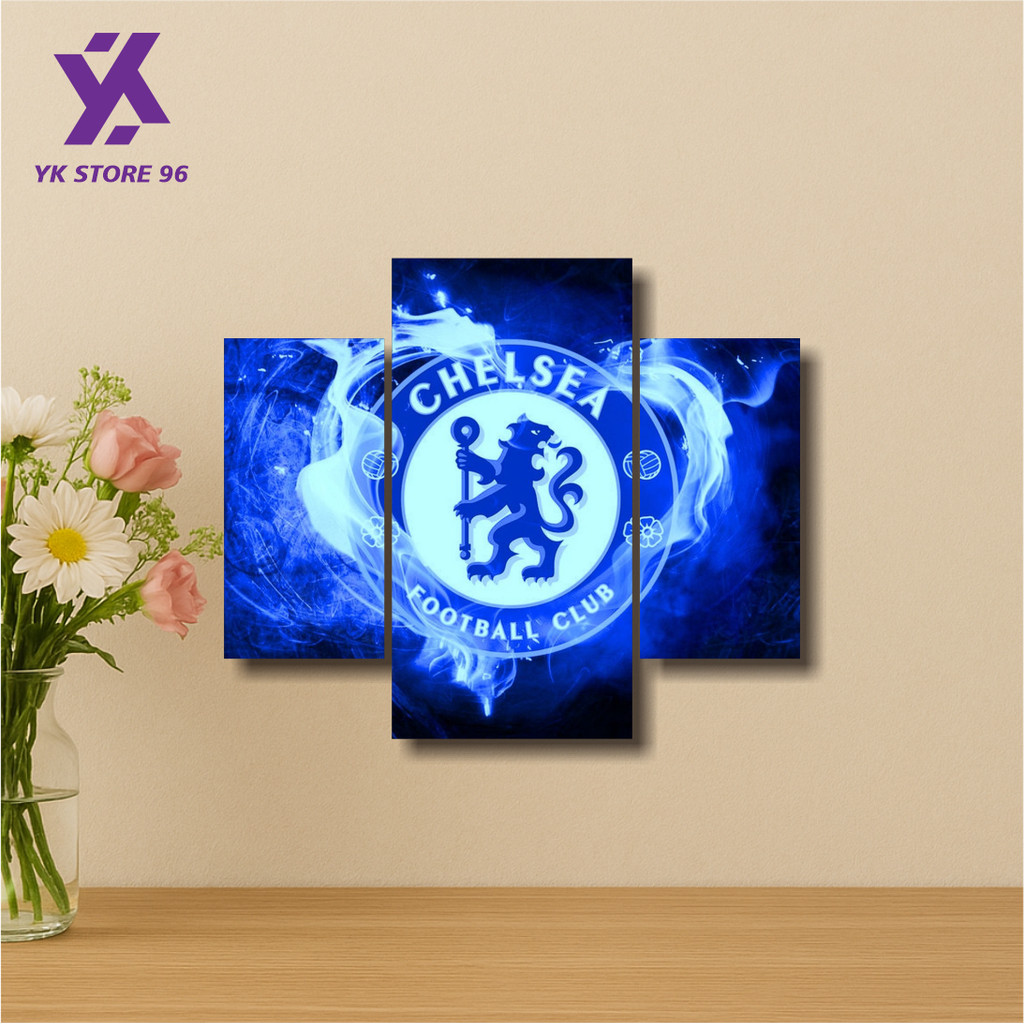 YK STORE WALLDECOR CHELSEA FC MDF WALL DECORATION 1 ชุดโปสเตอร์ AESTHETIC