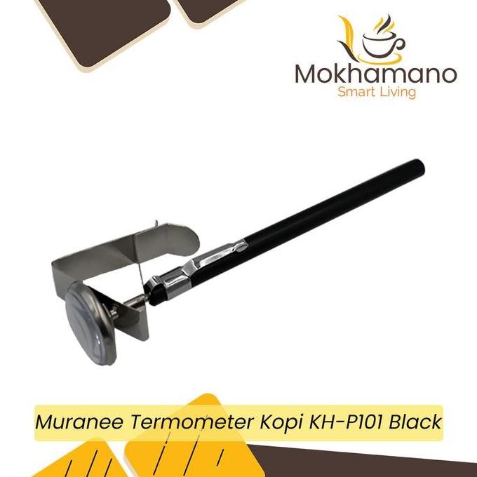 Muranee เครื่องวัดอุณหภูมิกาแฟสแตนเลส Manual Milk Frothing Coffee Kh-P101