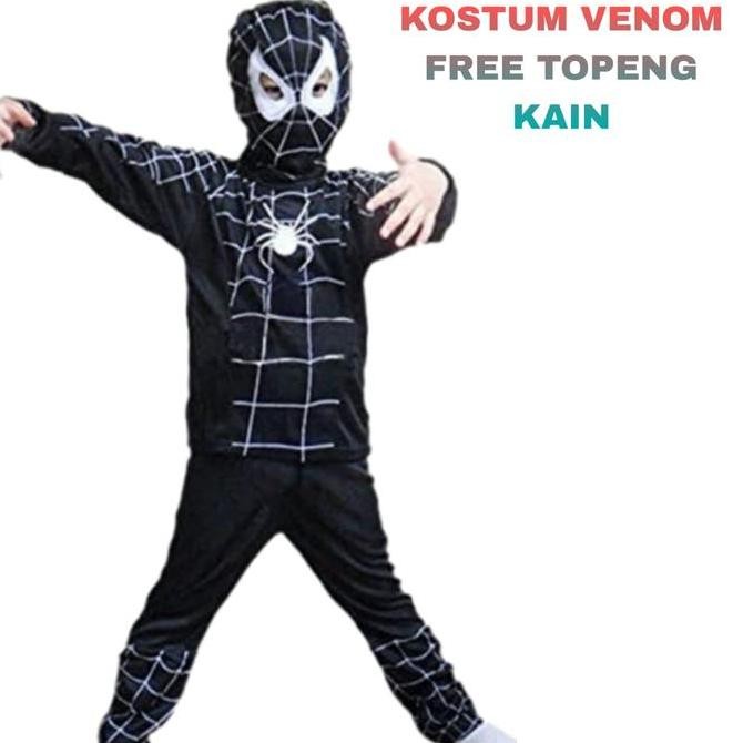 DF388>> VENOM CHILDRENS COSTUME CLOTH MASK สําหรับ CHILDREN 2-10 ปี