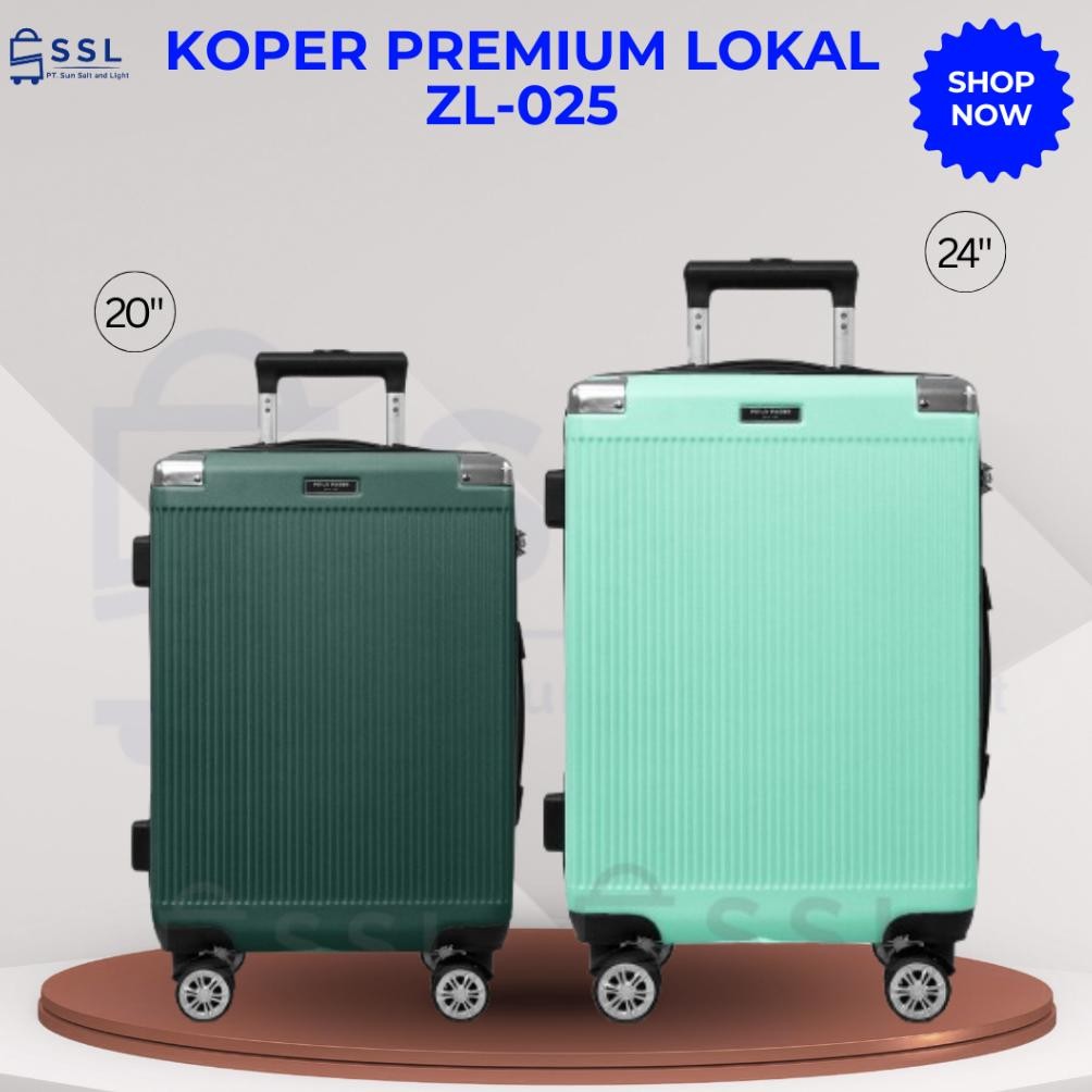 Poloparis Fiber Abs กระเป๋าเดินทาง 18/20/24/28 นิ้ว Cabin ล็อคกระเป๋าเดินทางแบบรวม 360 ล้อ - Zl025 I