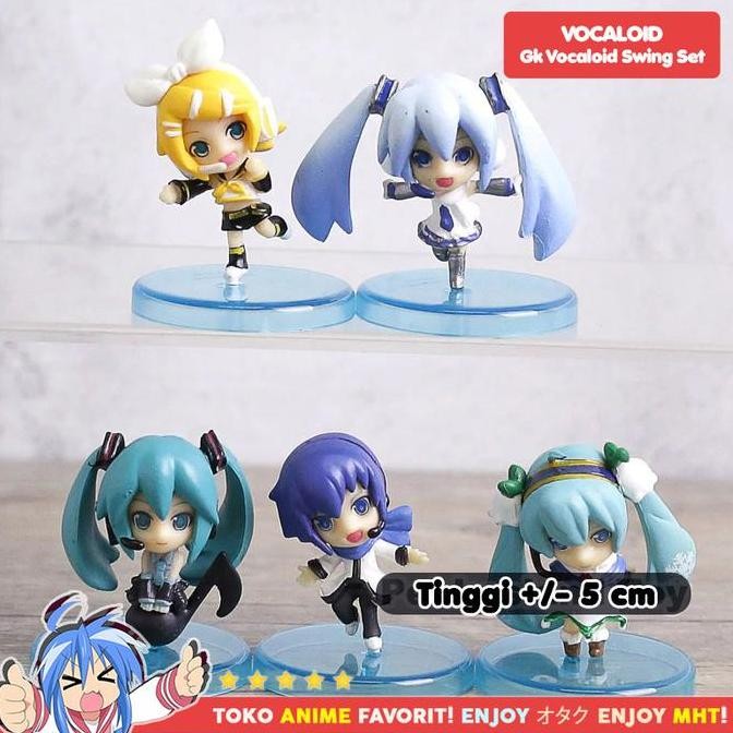 GANTUNGAN อะนิเมะ Vocaloid Keyswing Miku Kaito Rin พวงกุญแจพวงกุญแจรูป
