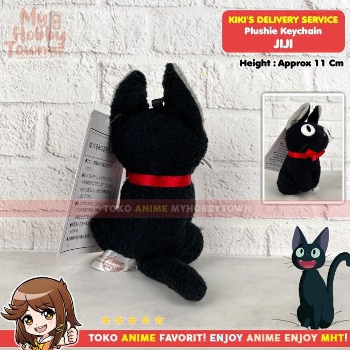 GANTUNGAN Kiki บริการจัดส่ง พวงกุญแจตุ๊กตา Jiji Cat Ghibli