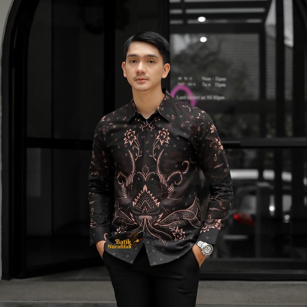 KEMEJA Bf888S เสื้อเชิ้ตบาติกแขนยาวผู้ชาย Slimfit มีซับใน อินเทรนด์ล่าสุดสําหรับวัยรุ่น คําเชิญ Do86