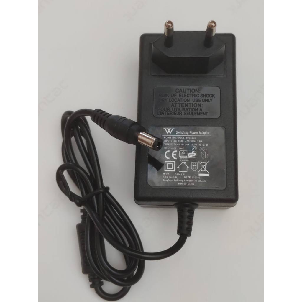 24.0V 1.5A เปลี่ยนอะแดปเตอร์ รุ่น DZ36WGL-240150E Jack DC 5.5 x 2.1-2.5mm