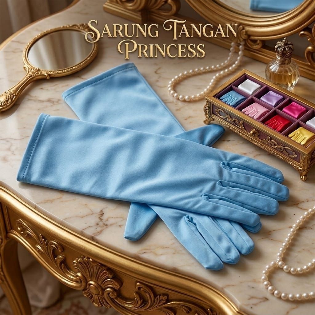 KIDS PRINCESS GLOVES COSPLAY PRINCESS CARNIVAL BIRTHDAY COSTUME ARTS