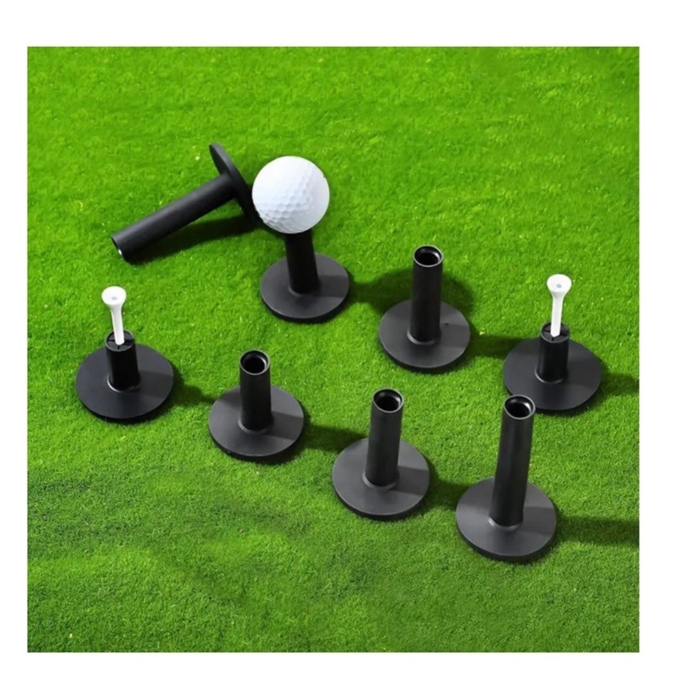Golf Rubber Tee Practice Tee Rubber Tee Golf Driving Black