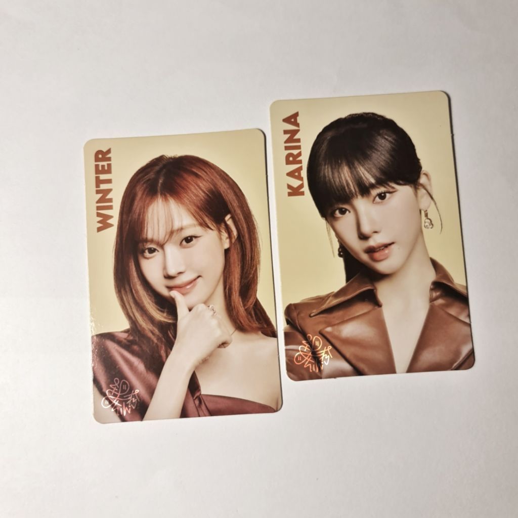 AESPA x Nabati Choco Karina & Winter Photocard SET