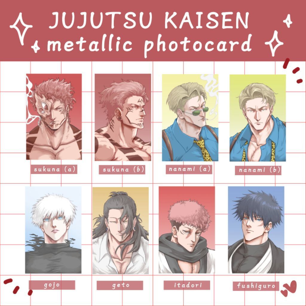 JJK การ์ดโลหะ Jujutsu Kaisen