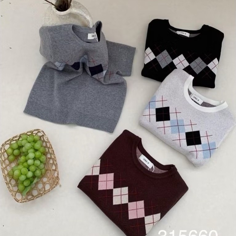 One-K Knit Checkered Ready Choco Bangkok
