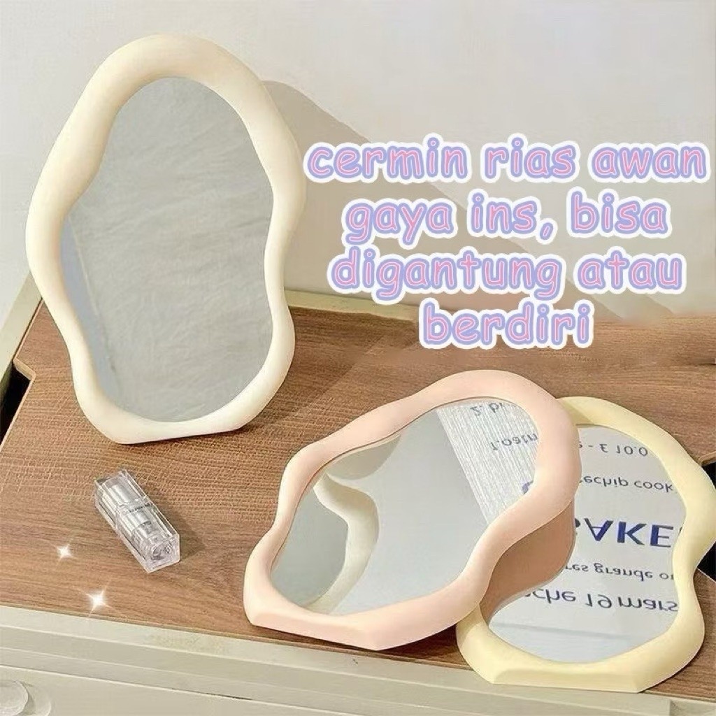[COMELA] AESTTHETIC KOREAN CLOUD MIRROR / MAKEUP TABLE MIRROR